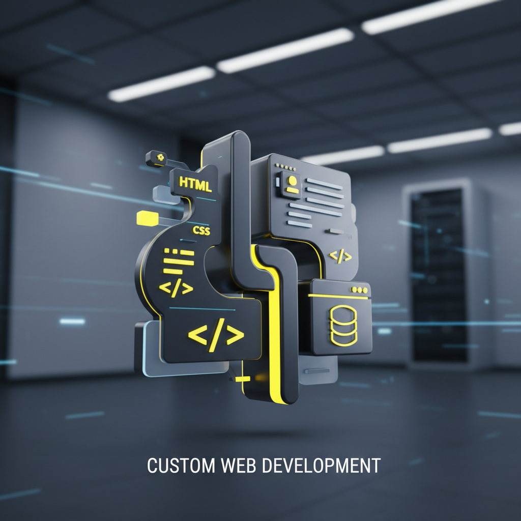 Custom web development visualization